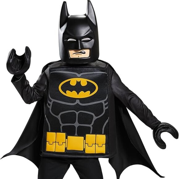 LIMITED EDITION KIDS LEGO BATMAN HALLOWEEN COSTUME  - MEDIUM (7/8) - Picture 1 of 6